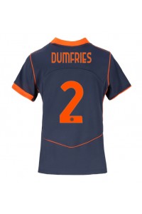 Inter Milan Denzel Dumfries #2 Voetbaltruitje 3e tenue Dames 2025-26 Korte Mouw